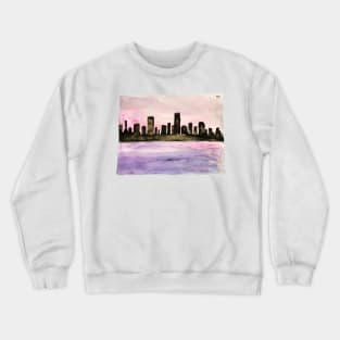 Hazy City Painting Crewneck Sweatshirt